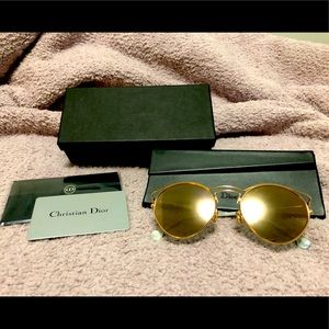 Dior Gold Mirror Sunglasses